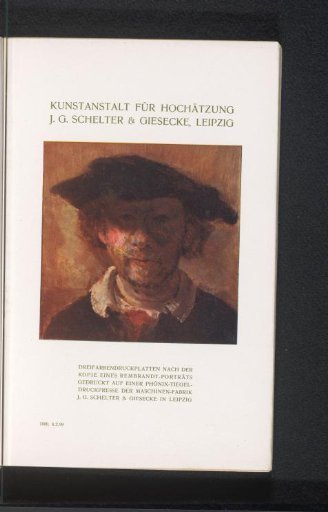 Reproduction of a Portrait of Rembrandt van Rijn