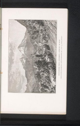 Reproduction of a Drawing Depicting a Village in the Mountains