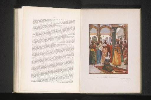 Reproduction of a watercolour of the execution of Kahina
