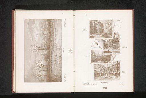 Photomontage of four city views in London