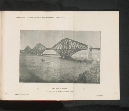 View of the Forth Bridge at Queensferry, Scotland