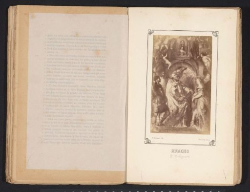Photographic reproduction of a painting of Pope Gregory by Peter Paul Rubens