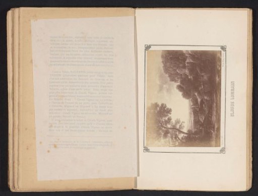 Photographic reproduction of the painting Paysage pastoral by Claude Lorrain