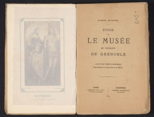 Study on the Musée de tableaux de Grenoble