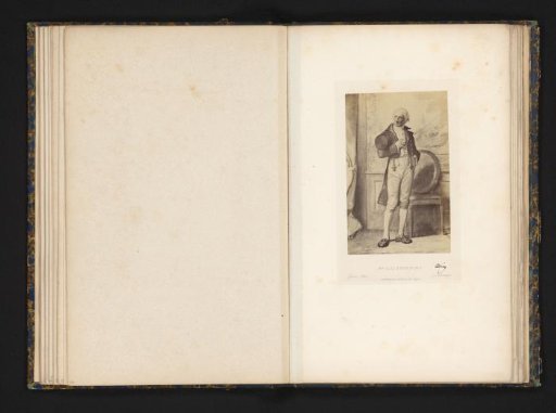 Photographic reproduction of a drawing of Monsieur Gillenormand from Les Misérables by Victor Hugo