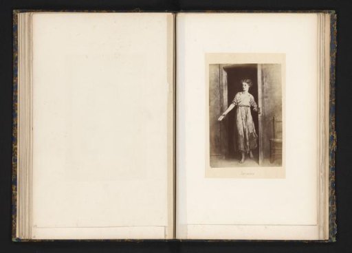 Photographic reproduction of a drawing of Eponine from Les Misérables by Victor Hugo