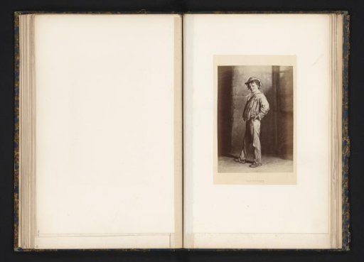 Photographic reproduction of a drawing of Gavroche from Les Misérables by Victor Hugo