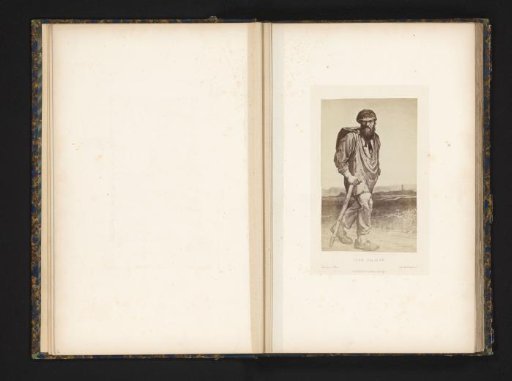 Photographic reproduction of a drawing of Jean Valjean from Les Misérables by Victor Hugo