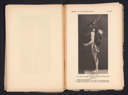 Unknown Nude Man, Profile, with a Rifle and Military Equipment