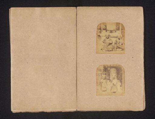Two Seated Actors in Costume from a Play in India