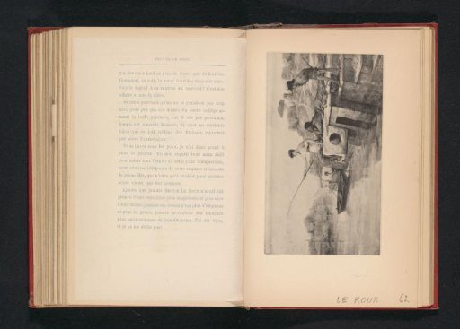 Photographic reproduction of a painting depicting a fishing woman