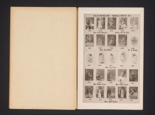 25 Portraits of Marie Montrose, Elsa Moxter, Lina Verdi, Minnie Terry, Violet Linde and Adèle Ritchie