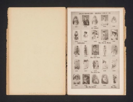 25 Portraits of Lili Lehmann, Guldbrandson, Alice de Winton, Kate Cutler, the Bear Sisters, Nan Rutland and May