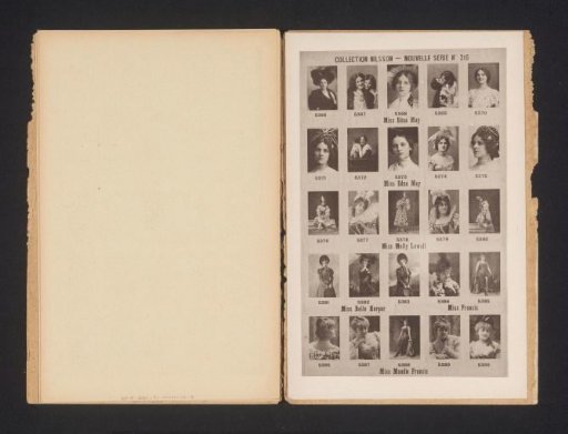 25 Portraits of Edna May, Molly Lowell, Belle Harpur and Maudie Francis