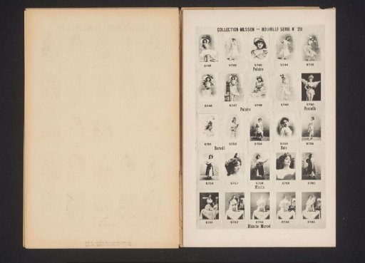 25 Portraits of Polaire, Foscolla, Barnell, Boïe, Miette and Blanche Marcel