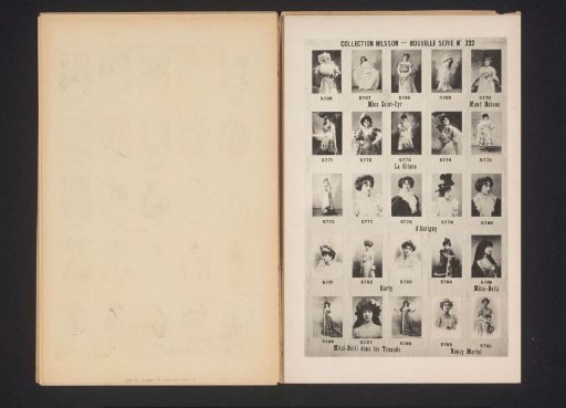 25 Portraits of Saint-Cyr, Maud Hobson, La Gitana, d'Aurigny, Burty, Mitzi-Dalti and Nancy Martel