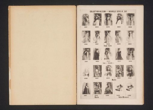 25 portraits of Emma Calvé, Mastio, Dulac and Mirecourt
