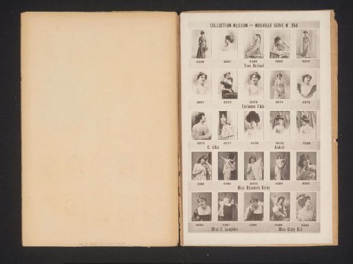 25 portraits of Yves Rolland, Cyclamen d'Aix, Andral, Élisabeth Kirby, F. Laughton and Kitty Hill