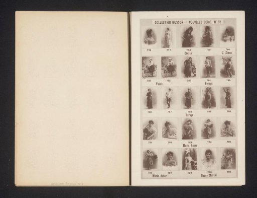 25 Portraits of Cocyte, J. Simon, Valois, Pernyn, Marie Auber, and Nancy Martel