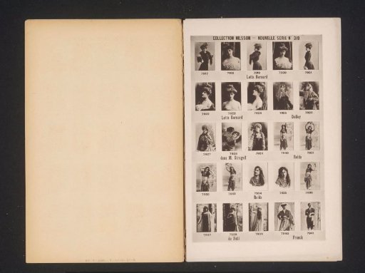 25 portraits of Lotta Bernard, Dolley, Relda, De Fehl and Franck