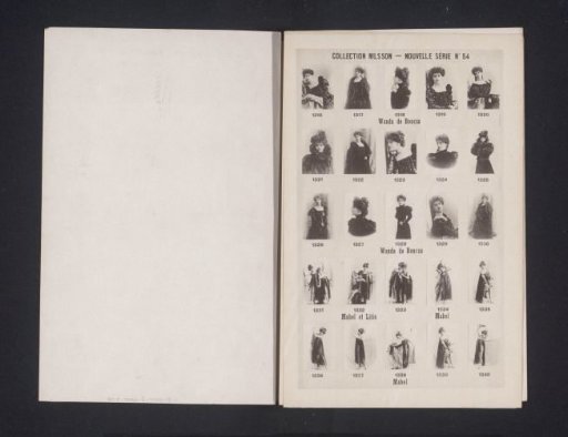 25 portraits of Wanda de Boncza and Mabel