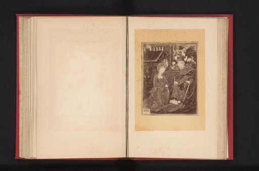 Enamel Painted with the Depiction of the Birth of Jesus Christ in a Silver Frame