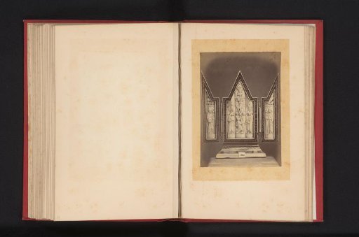 Triptych with Ivory Plates Depicting the Crucifixion of Christ