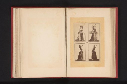 Four figures in costume from 1787