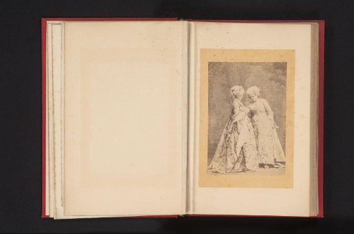 Two unknown women in eighteenth-century dress