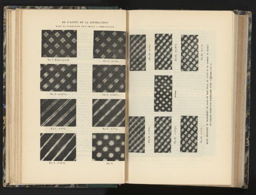 Eight examples of diffraction occurring in the printing of autotypes