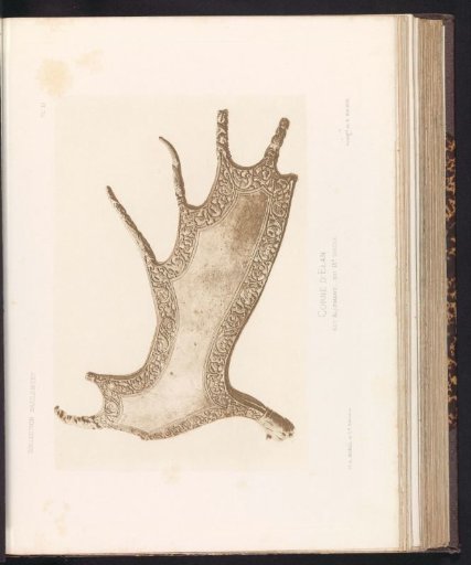 Decorated elk antler
