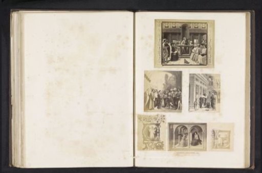 Six photographic reproductions of a publication by the Arundel Society with paintings and miniatures
