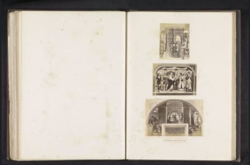 Three photographic reproductions of a publication by the Arundel Society with paintings and a fresco after Raphael