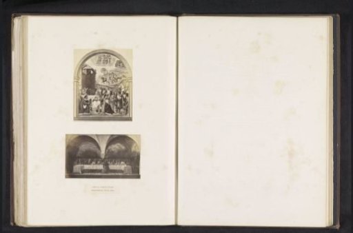 Two photographic reproductions of a publication by the Arundel Society with paintings