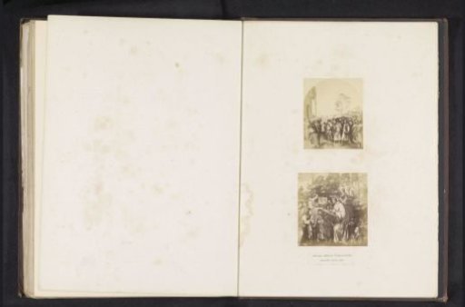 Three photographic reproductions of a publication by the Arundel Society with paintings by Jan van Eyck and Masaccio