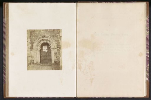 View of the northern door of St Mary's Church in Edstaston