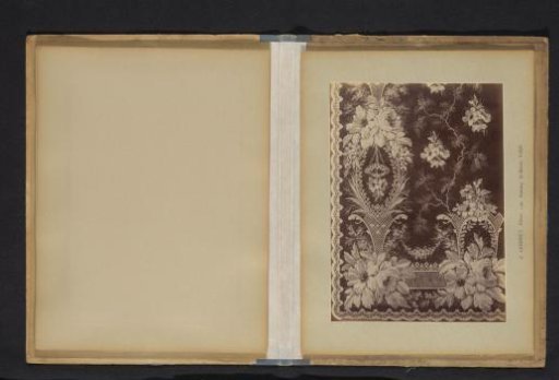 Photographic Reproduction of a Decorative Pattern with Flowers and Leaves