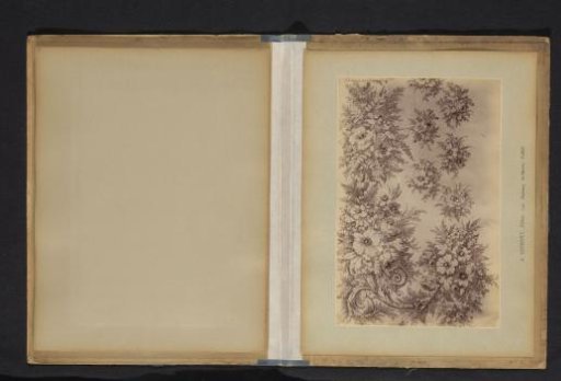 Photographic reproduction of a decorative floral pattern