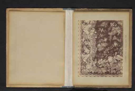 Photographic Reproduction of a Decorative Pattern with Flowers and Birds