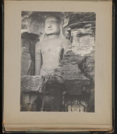 Rock sculpture of a Tirthankara
