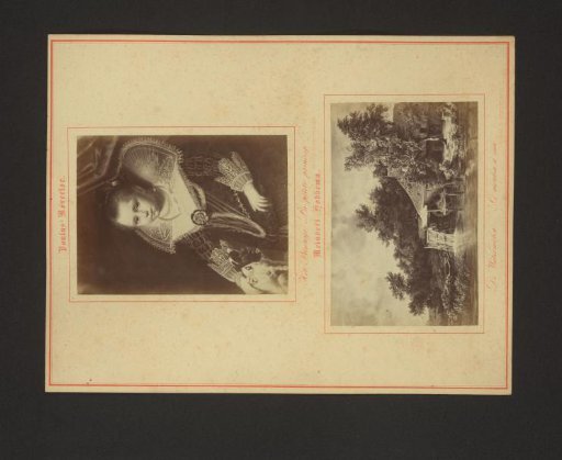 Photoreproductions of The Little Princess by Paulus Moreelse and of A Watermill by Meindert Hobbema