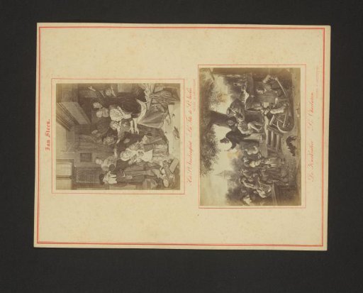 Photoreproductions of The Saint Nicholas Festival by Jan Steen and of The Quack Doctor by Jan Steen
