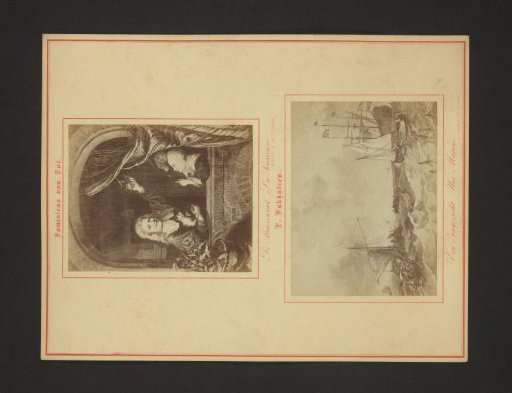 Photoreproductions of Children with a Mousetrap by Domenicus van Tol and of Seascape by Ludolf Bakhuysen