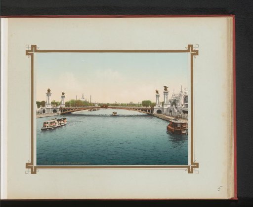 View of Pont Alexandre-III during the World's Fair of 1900 in Paris