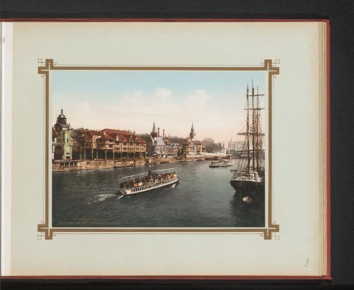 View from the Seine during the 1900 World's Fair in Paris