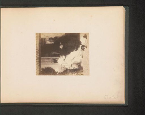 Photographic reproduction of Conversation au jardin by Alfred Stevens