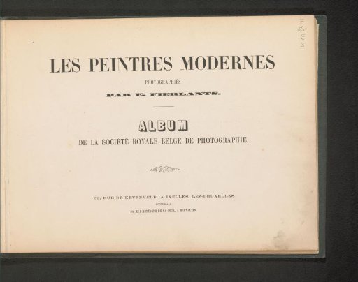 Modern painters photographed