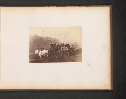 Photographic reproduction of L'Attelage by Edmond Tschaggeny