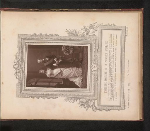 Portrait of Rudolf of Austria and Stephanie of Belgium