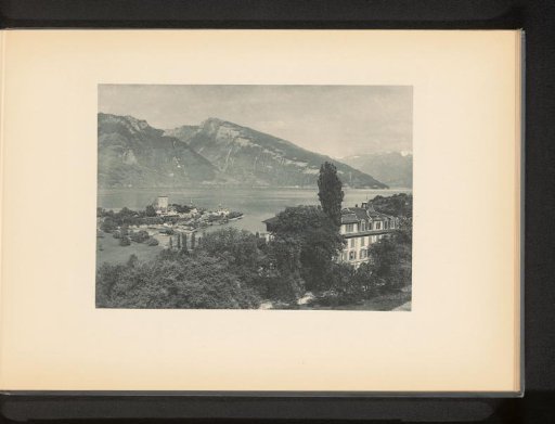 View of Spiez and Lake Thun, Switzerland
